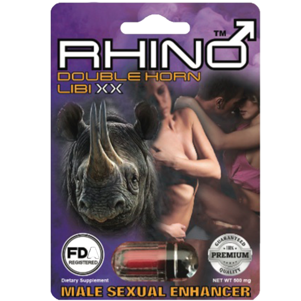 Rhino Double Libi XX 1 Pill/Card  FDA Registered