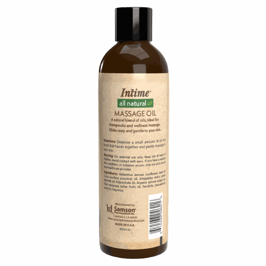 Intime Massage Oil 12oz - 12 CT