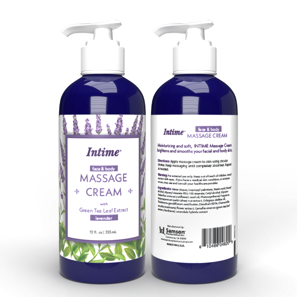 Intime Massage Cream 12 Oz -12 Ct