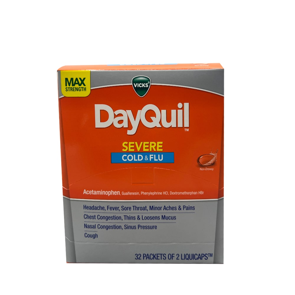 Dayquil 2 Pills/Pouch, 32 Pouches/Box