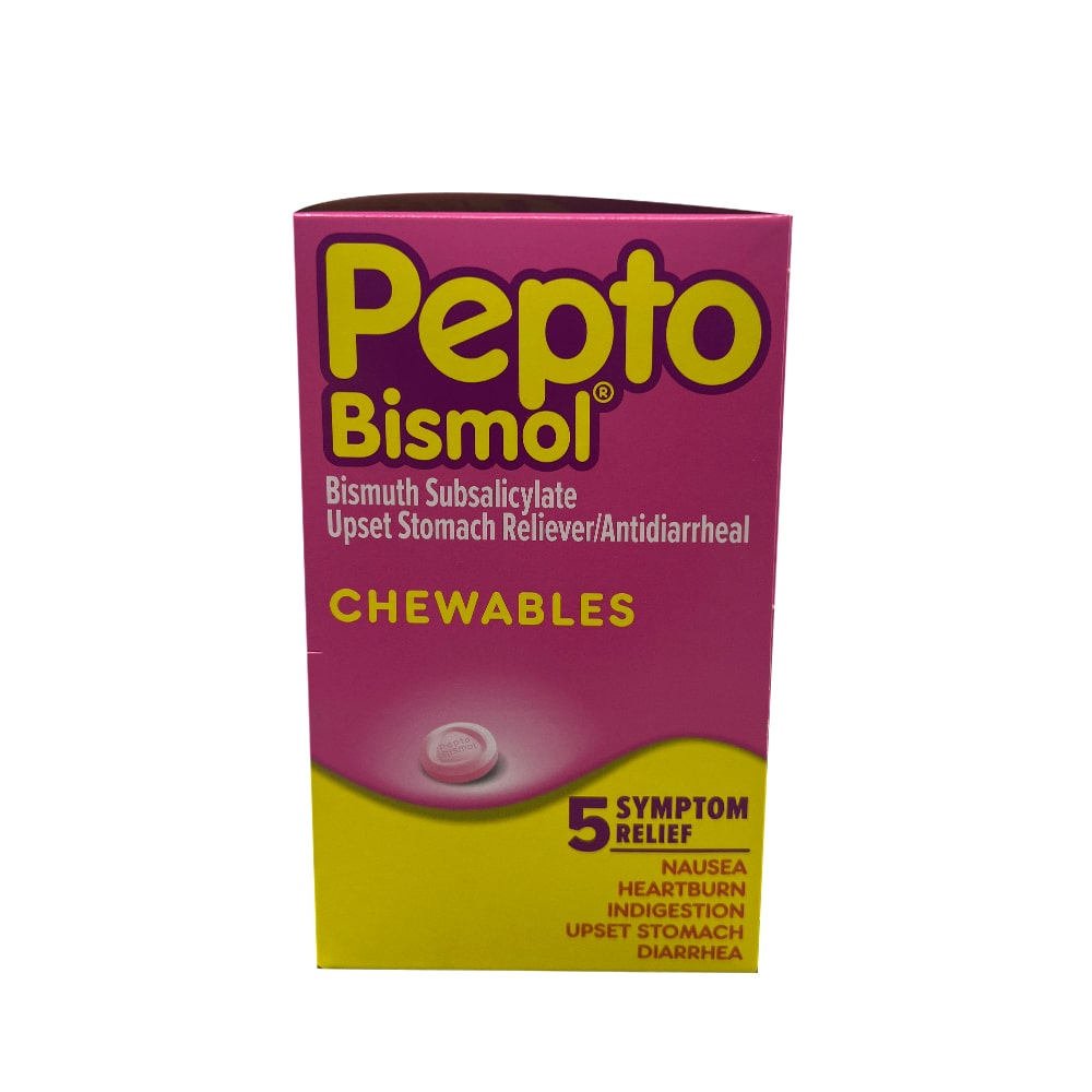 Pepto Bismol  Chewable 4 pills Pouch / 32 Pouches
