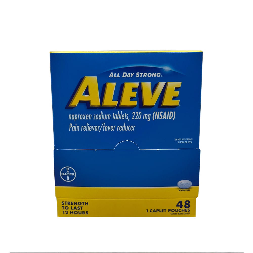 Aleve 1 Pill/Pouch, 48 Pouches/Box
