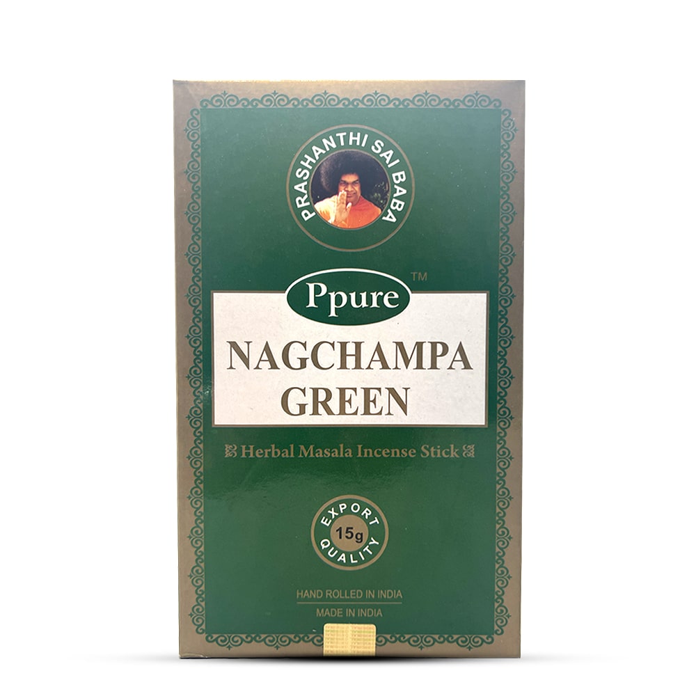 Nag Champa Ppure 15 gm - 12 ct. - Patchouli Green