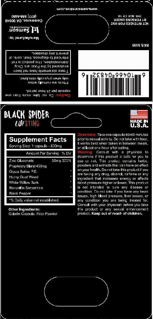 Black Spider Libi Sting - 1 Pill/Card - 24 Cards/Box FDA Registered
