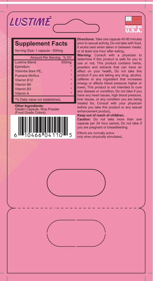 Lustime  Pill - 1 Pill/Card - 24 Cards/Box FDA Registered