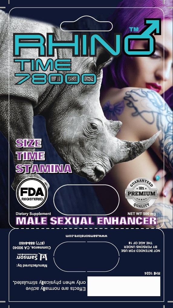 Rhino Time 78000Mg 1 Pill/Card - 24 Cards/Box FDA Registered