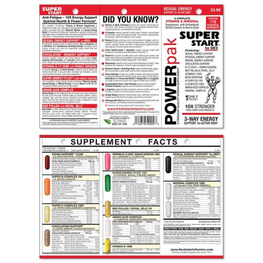 Super Start Vitamins - 24 Cards/Box