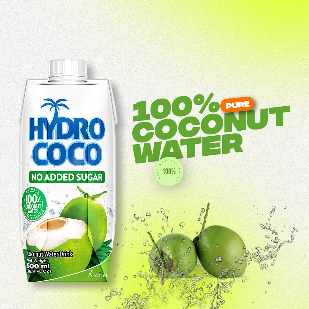Hydrococo No Added Sugar Coconut Water 500ml/12 Pack
