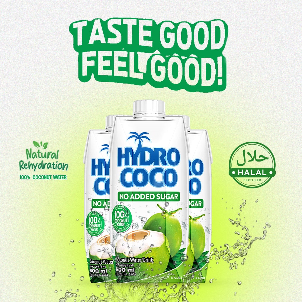 Hydrococo No Added Sugar Coconut Water 500ml/12 Pack
