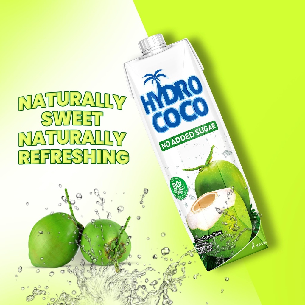 Hydrococo No Added Sugar Coconut Water 1000ml/12 Pack

