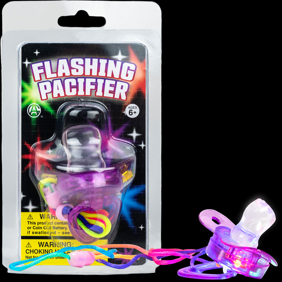 Flashing Pacifier Carded  1/ct
