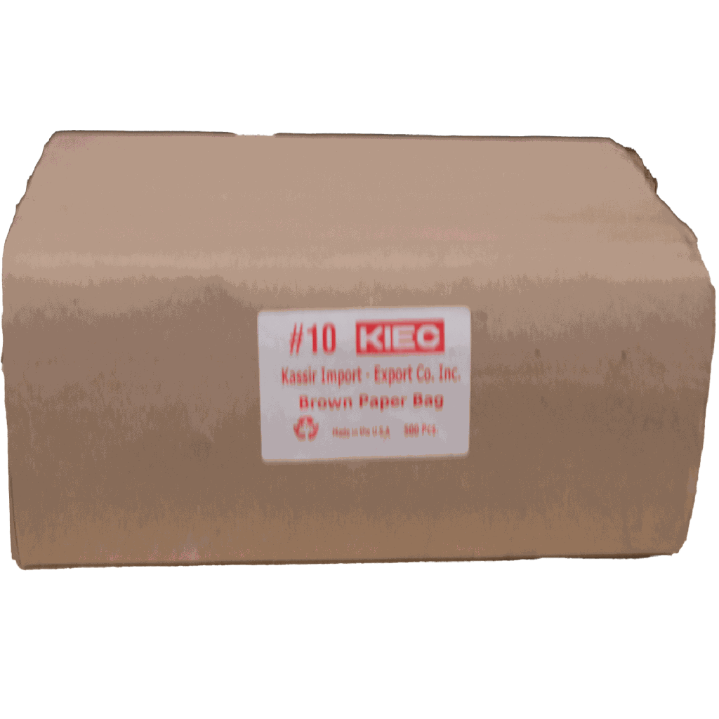 Brown Paper Bag - KIEC - #10/ 500ct  Bundle/ 1ct