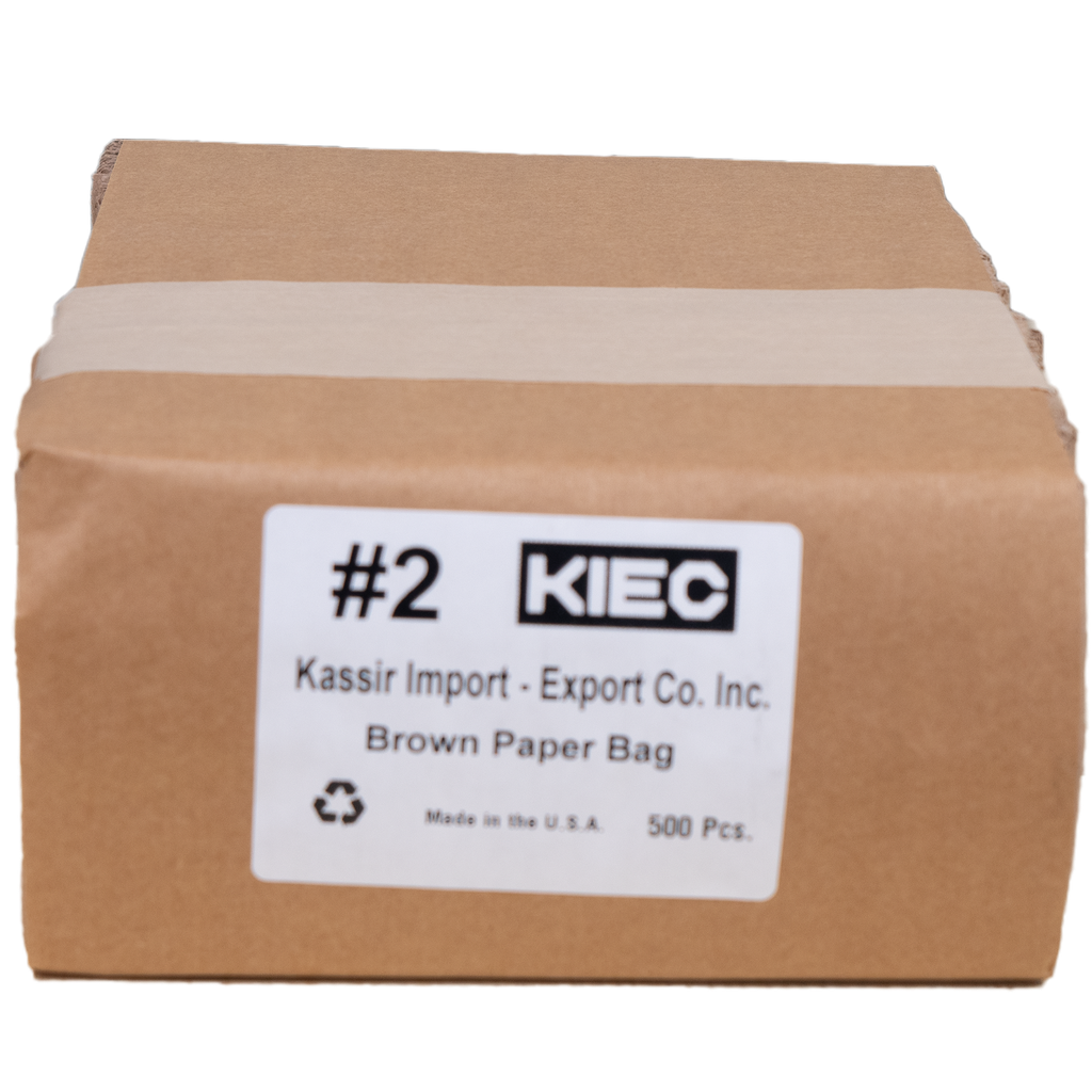 [BAG009-2] Kraft Brown Paper Bag #2-4.14 X 2.36 X 8.27 / 500ct  Bundle / 1ct