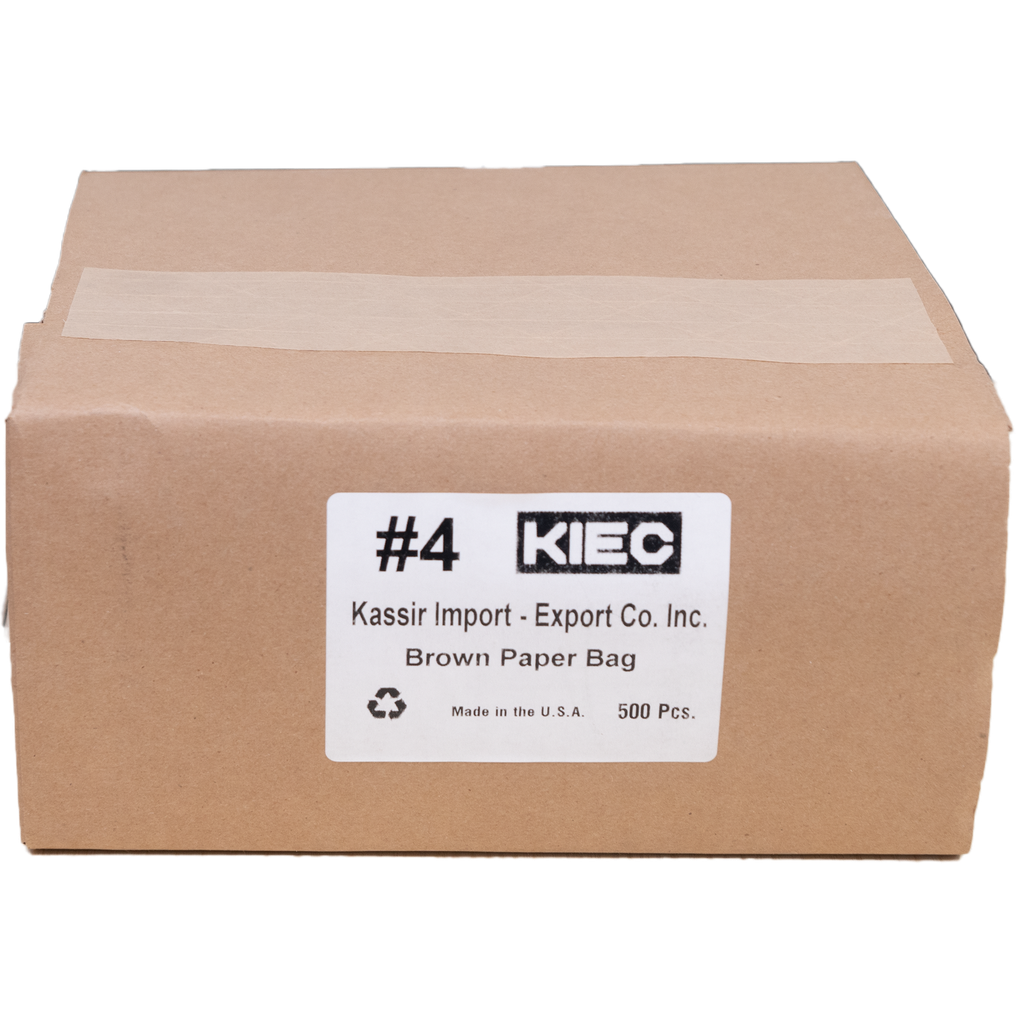 Kraft Brown Paper Bag #4 - 5.3 x 15 x 9.25 / 500ct Bundle/ 1ct