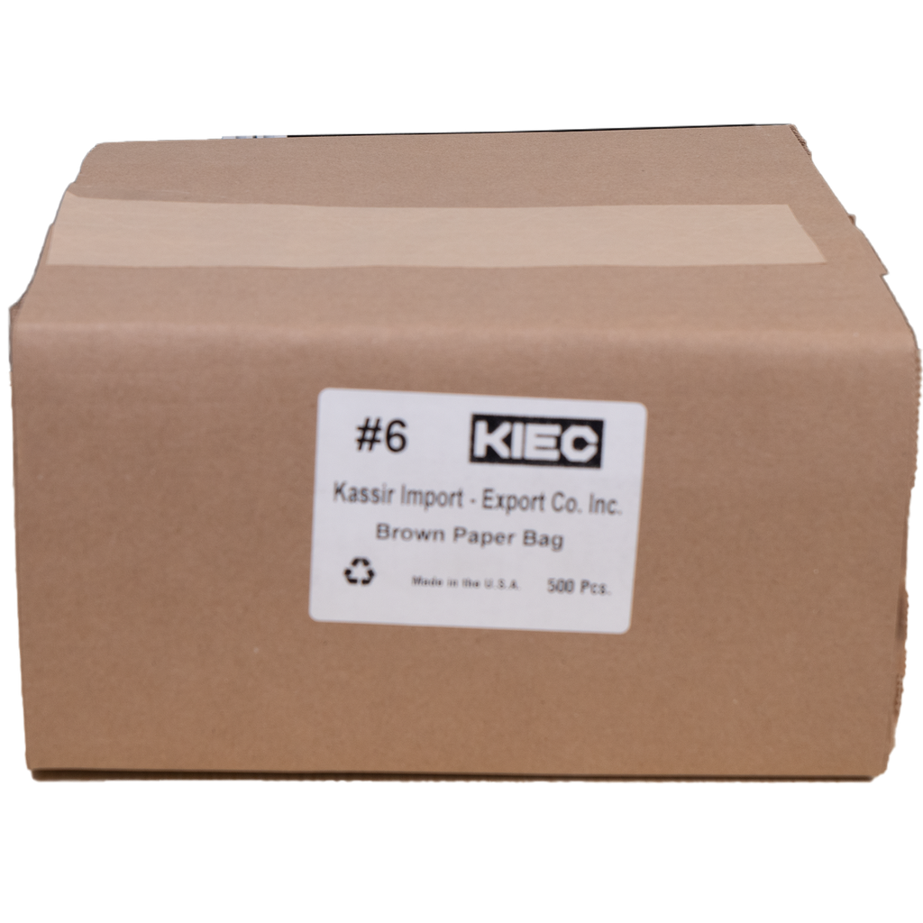 Kraft Brown Paper Bag #6 - 6.1 x 3.54 x 12.6 / 500ct Bundle / 1 ct