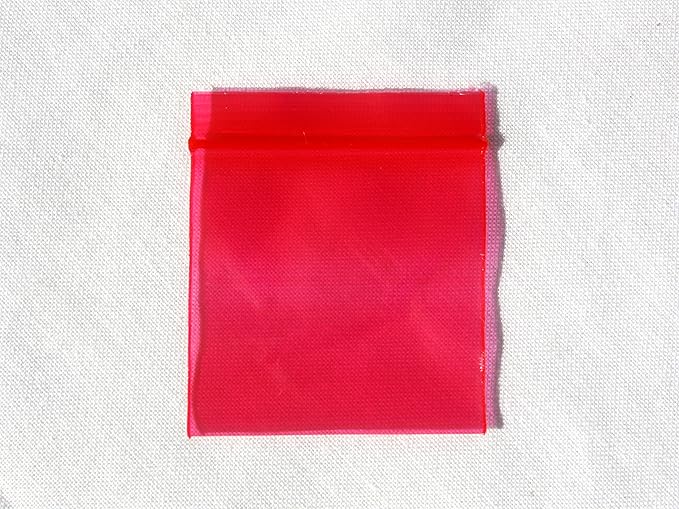 [ZLB048] Zip Lock Bags - 1 1/2 x 1 1/2 - 36 ct./ Board - Red 1/ct.