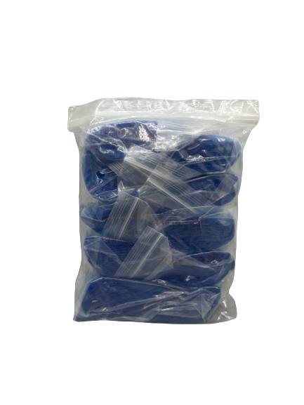 Bulk Bags 1/2 x 1/2 Blue, 100 pieces per pack, 10 packs per bag