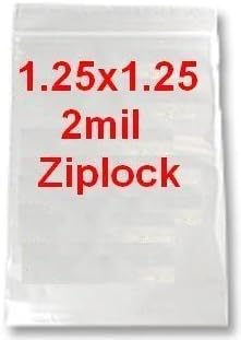 [ZLB077] Zip Lock Bags 1 1/4 X 1 1/4, 36 CT board Apple