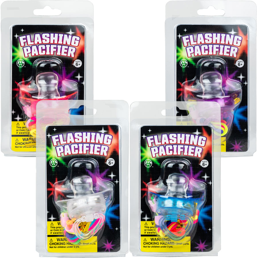 [GM004] Flashing Pacifier Carded  1/ct