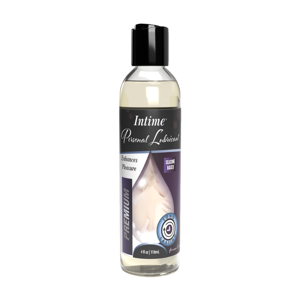 Intime Personal Lubricant Silicone Based 4 oz -1ct
