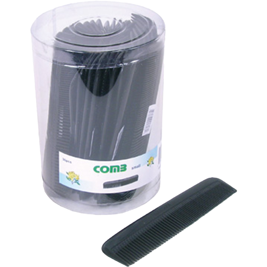 [HB011] Comb Small Black Color Size 5"/ 36ct-Tub