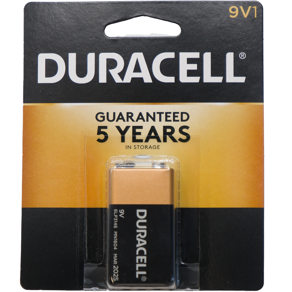 9V 1 pack Duracell USA Coppertop - pack of 12