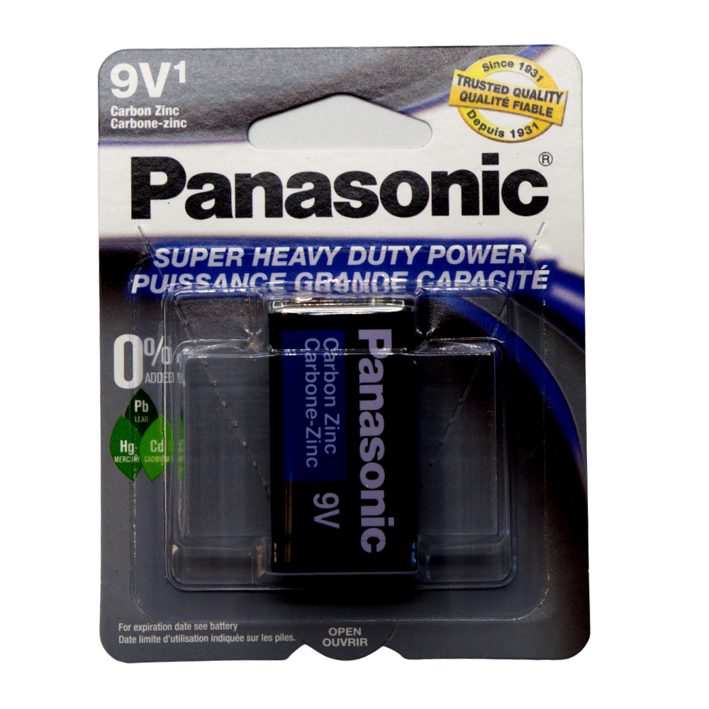 [BTP006-12] 9V Panasonic Super heavy Duty - Pack of 12