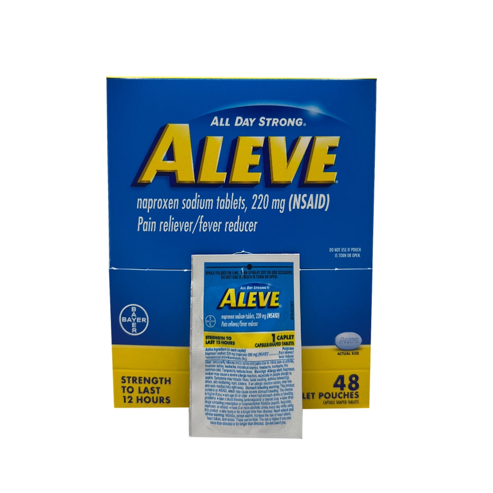 [MED032-Aleve] Aleve 1 Pill - Pouch, 48 Pouches/Box