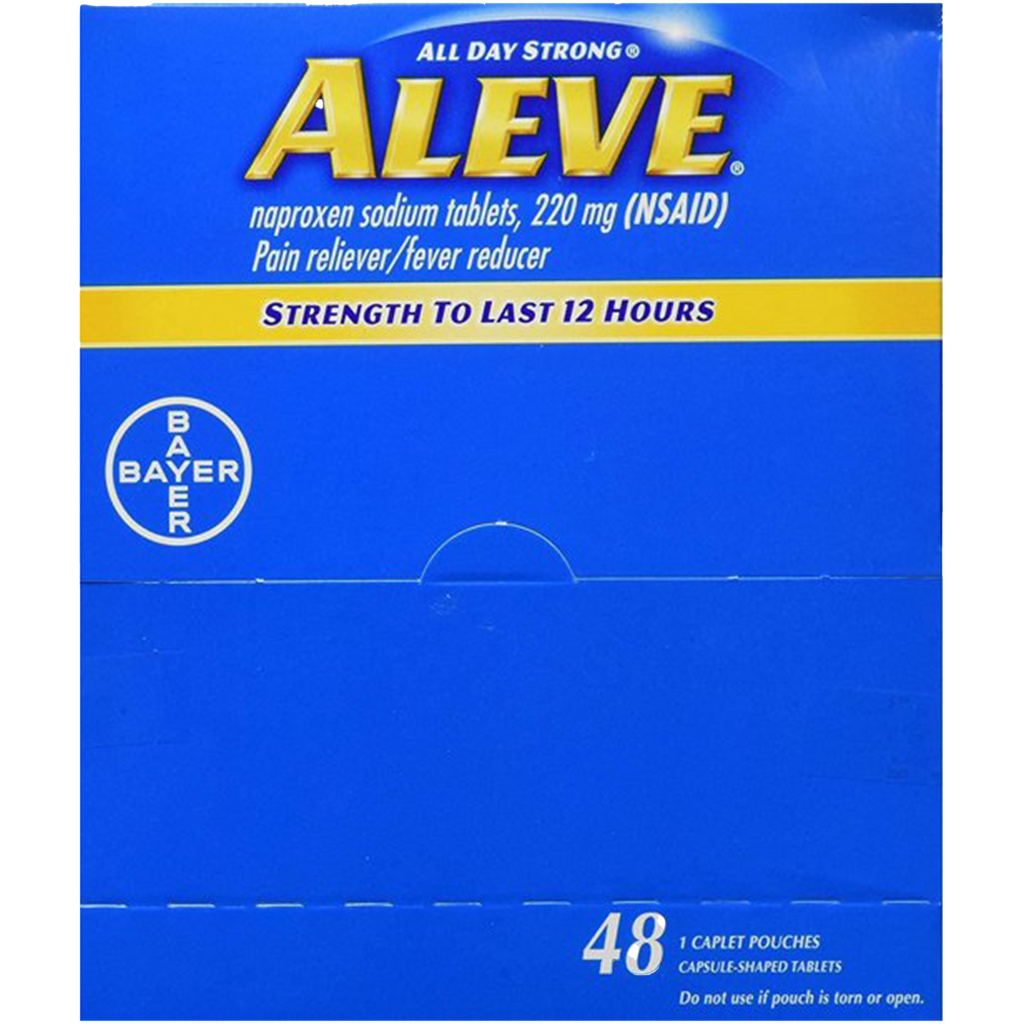 Aleve 1 Pill/Pouch, 48 Pouches/Box