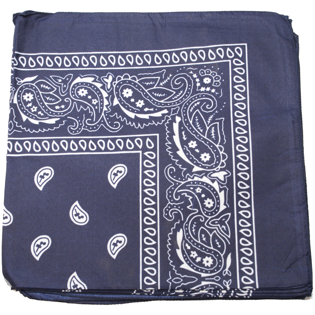 Bandana Navy Blue Color 12 Pieces/Bag