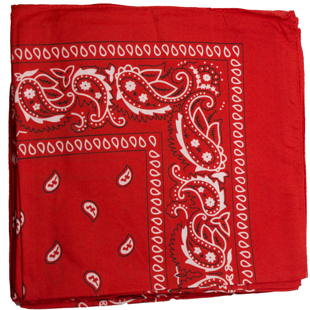 Bandana Red Color 12 Pieces/Bag