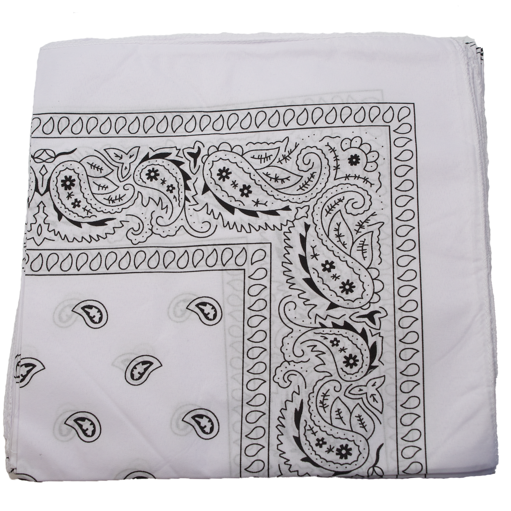 Bandana White Color 12 Pieces/Bag