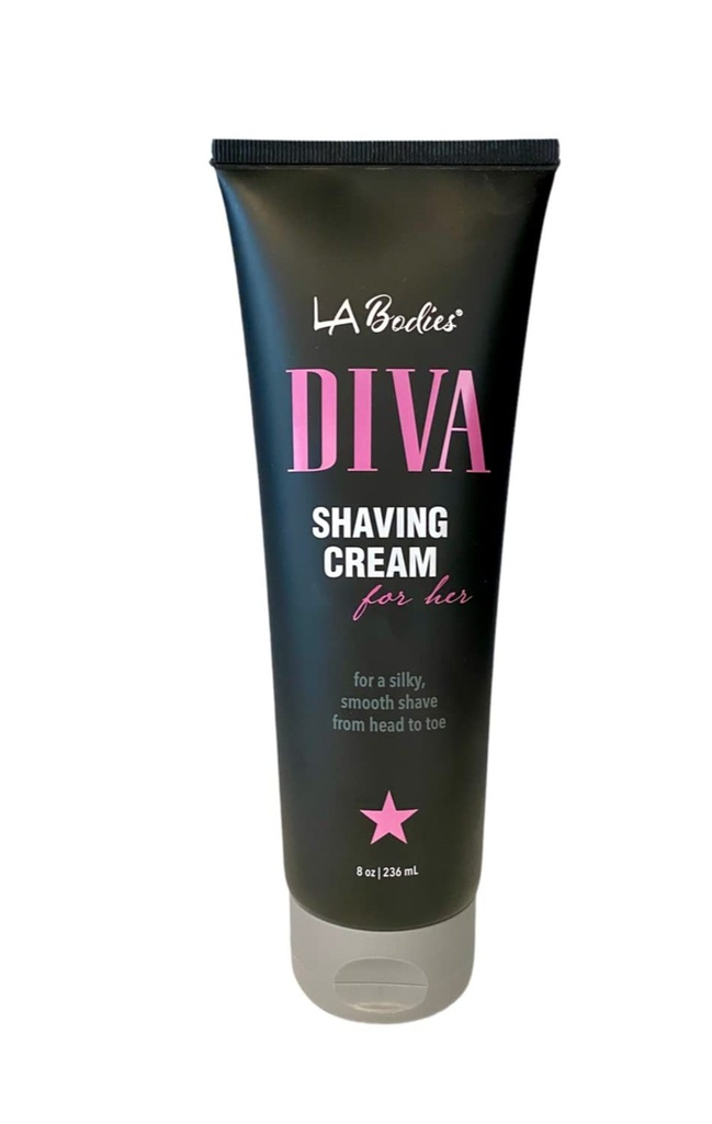 LA Bodies Shaving Cream DIVA for HER 8oz/236mL