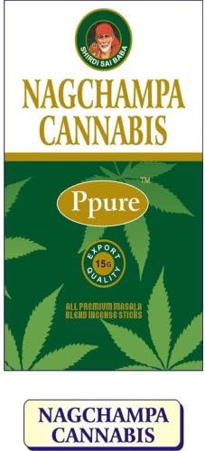 [AF0027-Cannabis] Nag Champa Ppure 15 gm / 12ct  Cannabis