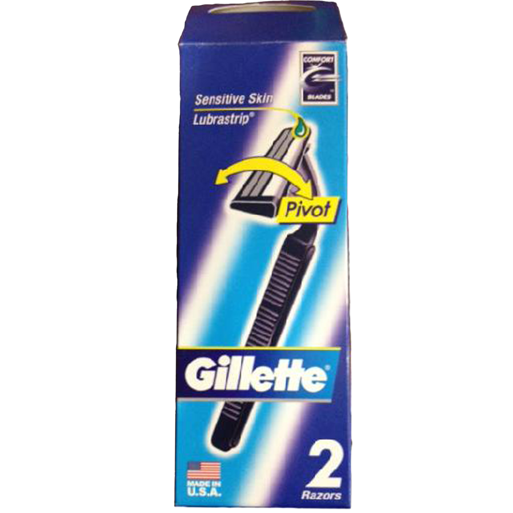 Gillette Pivot - 2 Razors/Pack - 12 Packs/Box