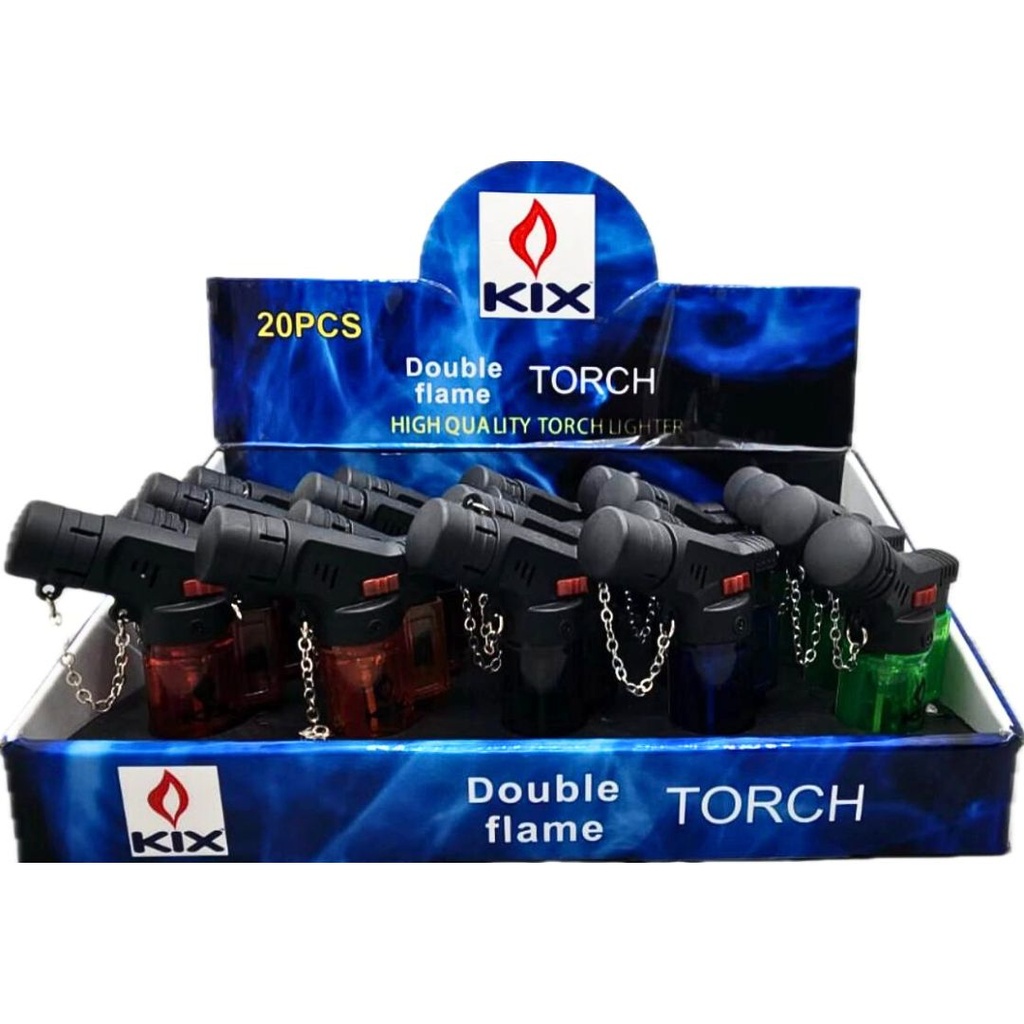 Torch Mini lighter Double Flame 20ct / UN1057 # RF-1027-S4