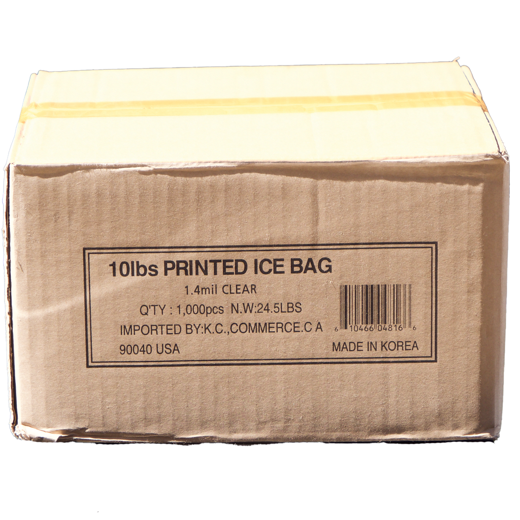 ICE  Bag - 10 LBS  IMPORTED BY KC. / 1000 ct