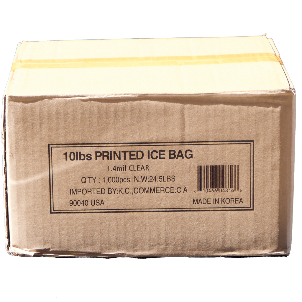 ICE  Bag-10 LBS  Imported BY KC. / 1000 ct