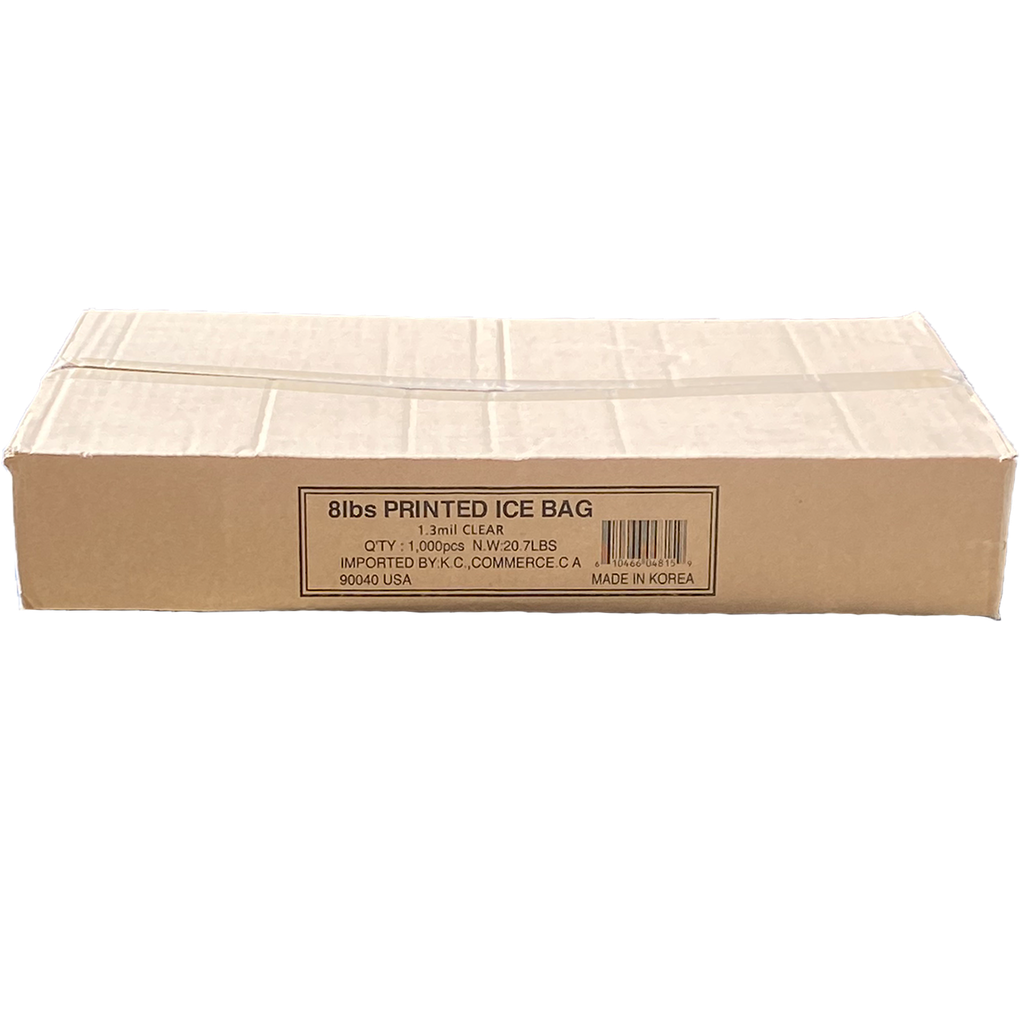ICE  Bag - 8 LBS  IMPORTED BY KC. / 1000 ct