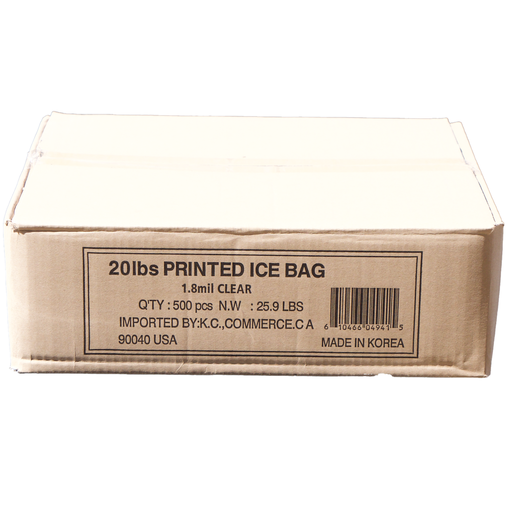 ICE Bag -20 Lbs  Imported By KC / 500 ct