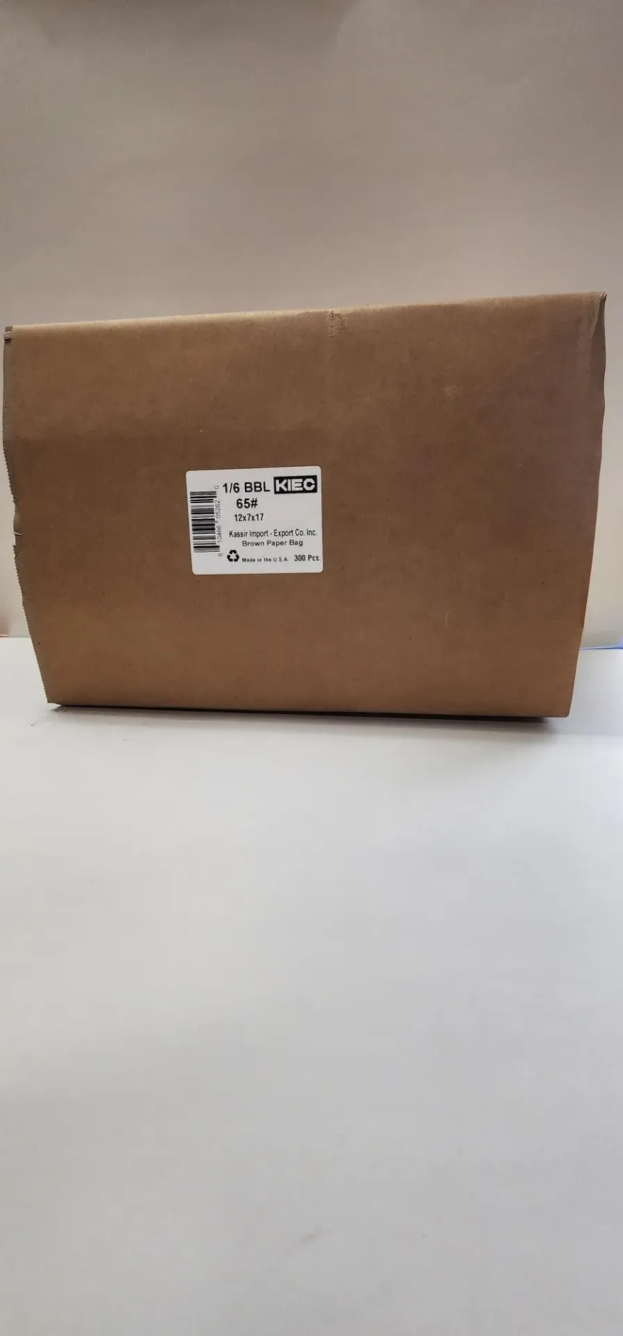 [Bag030-1/6] Brown Paper Bag-KIEC #1/6-300ct Bundle