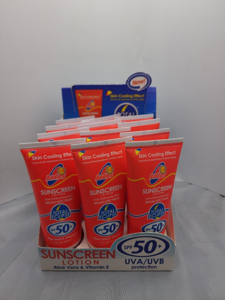 LA Bodies Sunscreen SPF 50 - 3oz 12 ct