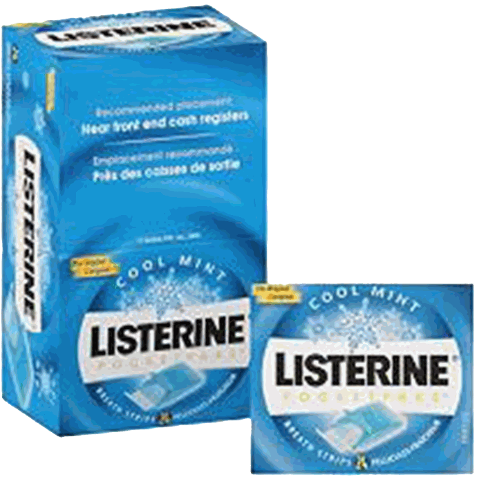 [BT008] Listerine Pocket Size - Coolmint 24 Strips/Pack, 12 Packs/Box