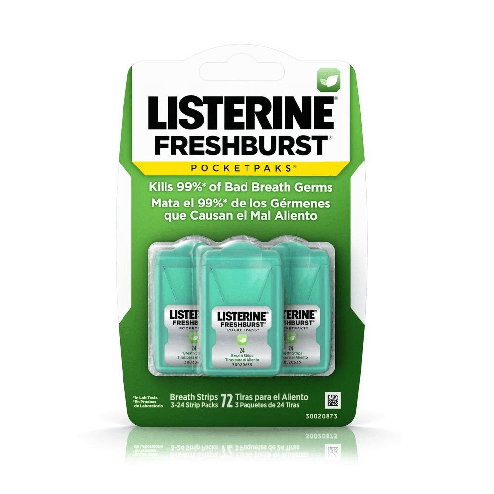 [BT009] Listerine Pocket Size - Freshburst 24 Strips/Pack, 12 Packs/Box