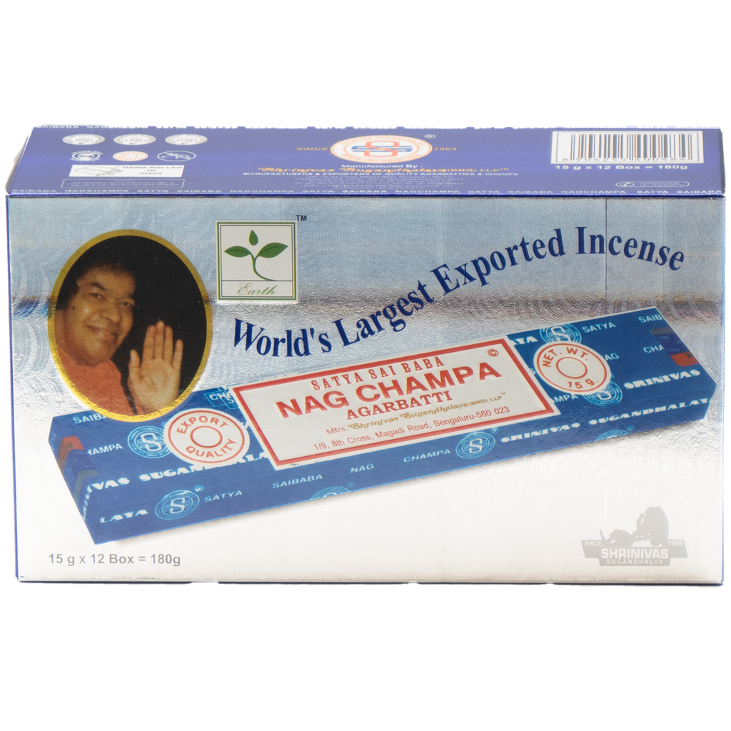 [AF022-Blue-Box] Nag Champa Incense 15 gm - 12ct - Blue Box