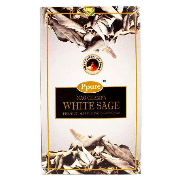 [AF007-WS] Nag Champa  15 gm - 12 ct. - White Sage