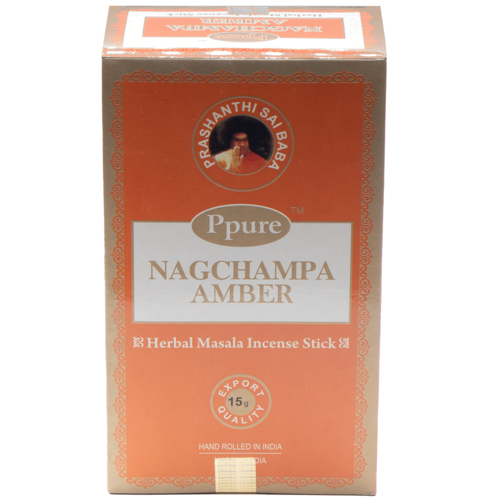 [AF0014-AmberOrange] Nag Champa Ppure 15 gm - 12ct - Amber Orange
