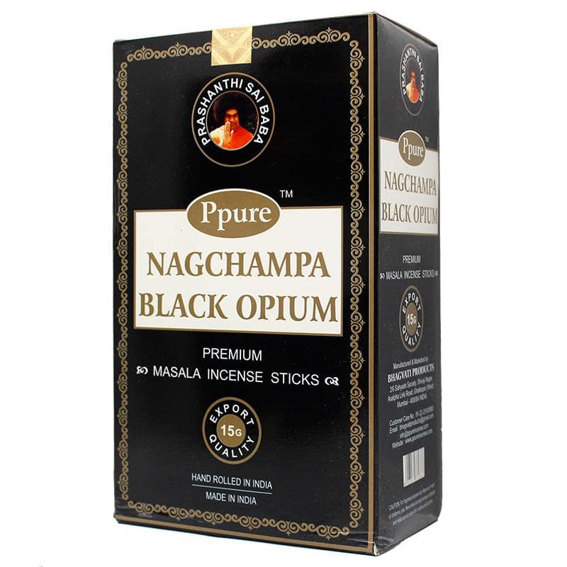 [AF0016-Opium] Nag Champa Ppure 15 gm - 12ct - Black Opium