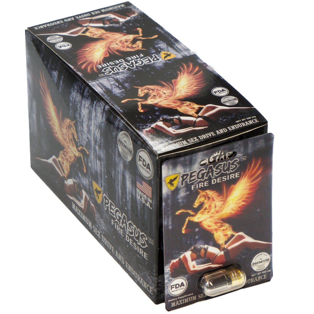 Pegasus Fire Desire - 1 Pill/Card - 24 Cards/Box FDA Registered