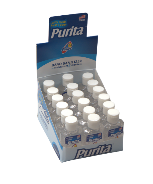 Purita La Bodies Hand Sanitizer 2 Fl Oz. 18 ct. No Exchange or No Refund